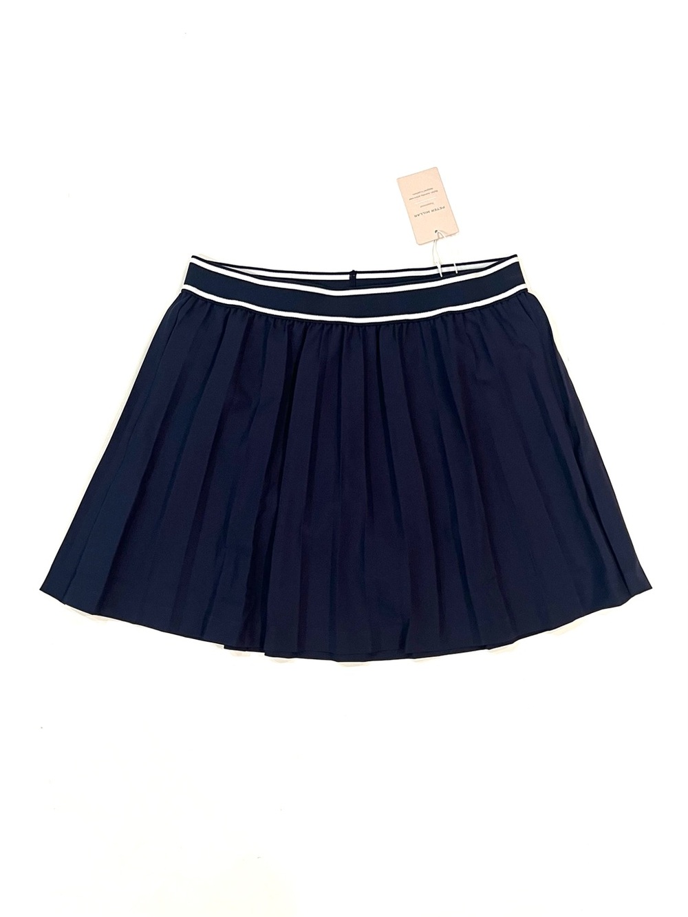 Peter Millar Navy Blue Mickey Pleated 15" Golf Tennis Skirt Skort Small NEW